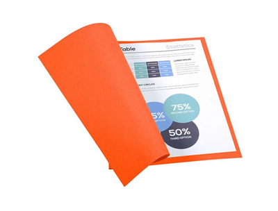 EXACOMPTA - lot de 100 chemises forever carte recyclée 220g orange - M77051