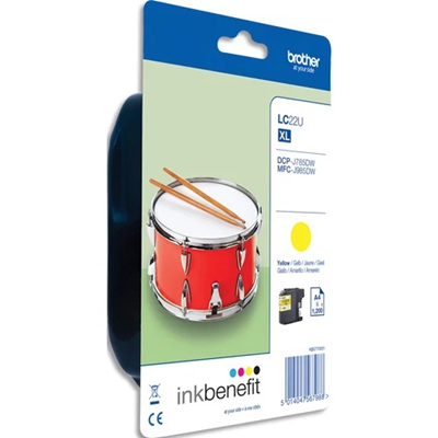 BROTHER Cartouche jet d'encre LC22UY Jaune - M509657