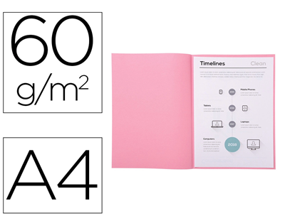 EXACOMPTA - sous-chemise lot de 250 - rose M52289