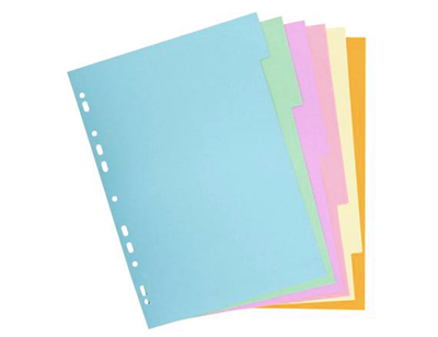 EXACOMPTA - Intercalaires pastel x6 