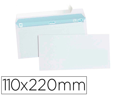 Boite de 500 enveloppes sans fenêtre 110x220mm