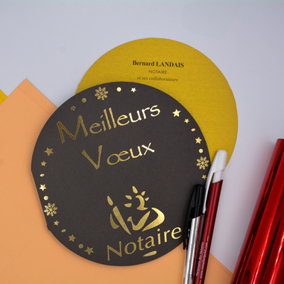 Carte de voeux Notaire d'Hiver