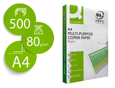Q CONNECT - Ramette 500 feuilles A4 blanc 80g