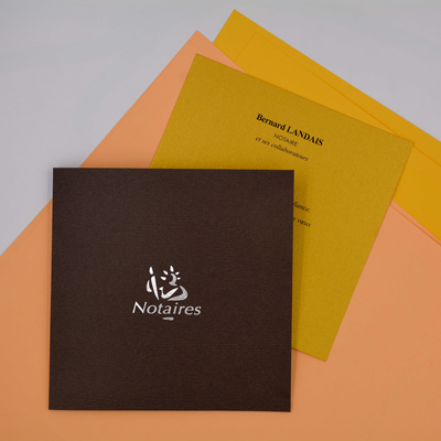 Carte de voeux buche