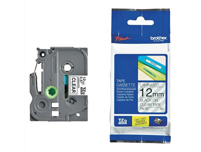 Brother - Ruban laminé tze noir/transparent pour titreuse brother p-touch tze631 M39215