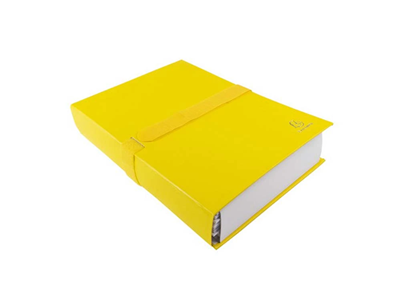 EXACOMPTA - Chemise à scratch, dos extensible jaune M76953