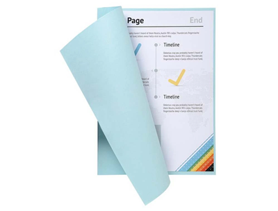 EXACOMPTA - sous-chemise lot de 250 - bleu ciel - M38868