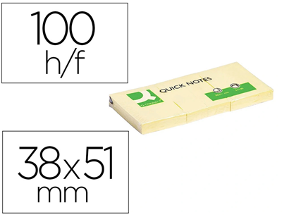 Q-Connect 3 blocs repositionnables 38x51