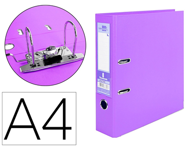 LIDERPAPEL - Classeur à levier - Lilas