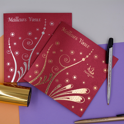 Carte de voeux anémone