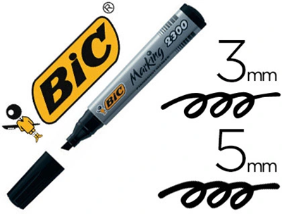 BIC® Marqueur permanent noir 