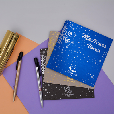 Carte de voeux hiver