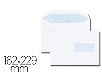Boite de 500 enveloppes gommée mécanisable  avec fenêtre C5