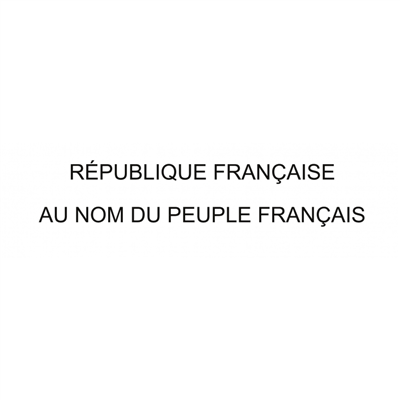 Tampon République Française - F1 4918