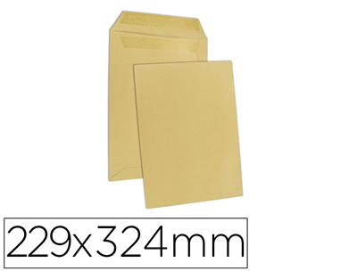 Boite de 250 pochettes gpv kraft avec fenêtre C4
