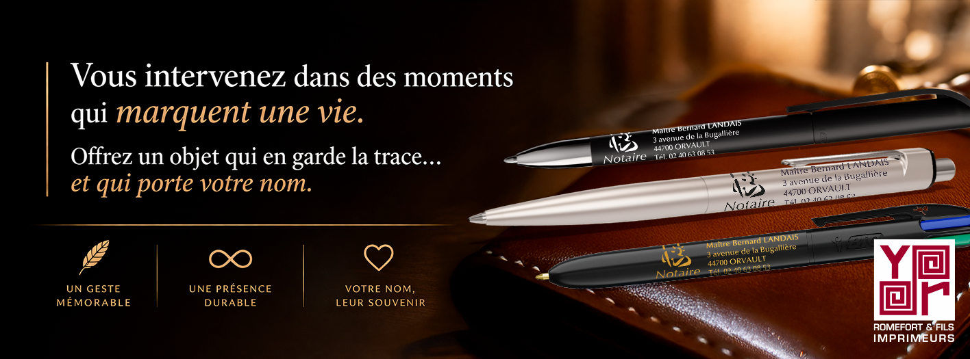 bannière stylos publicitaires