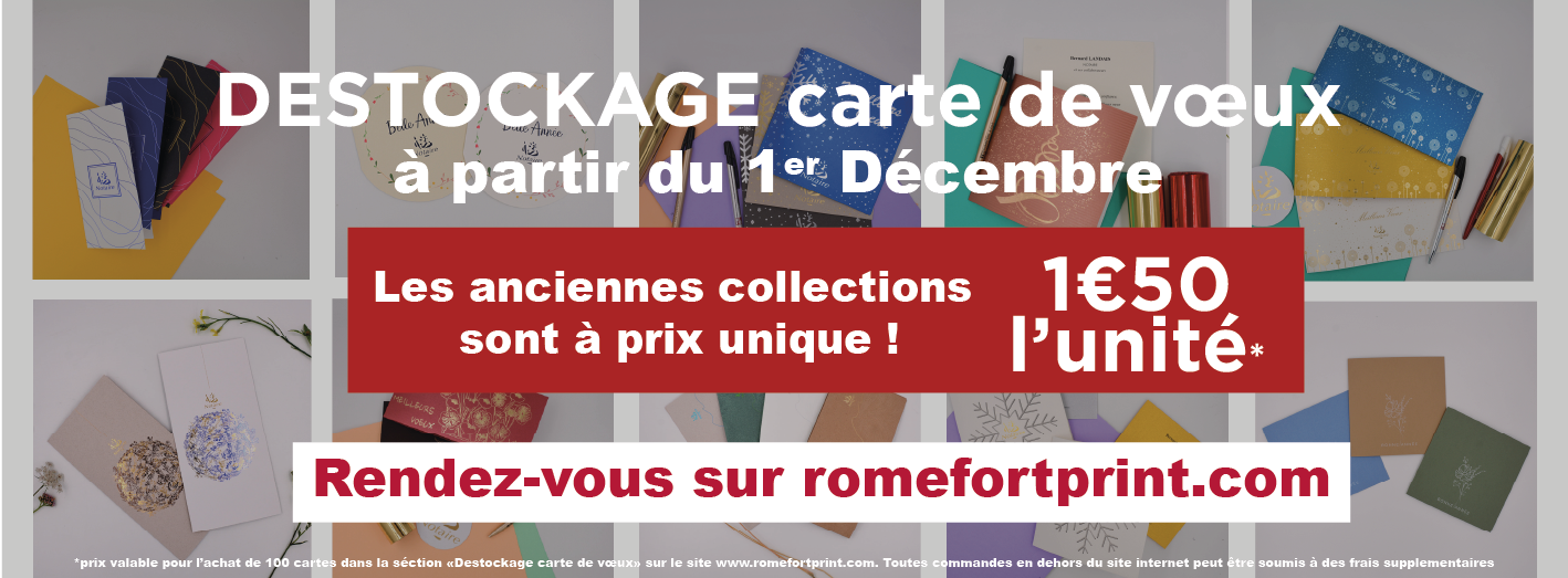 Destockage carte de voeux